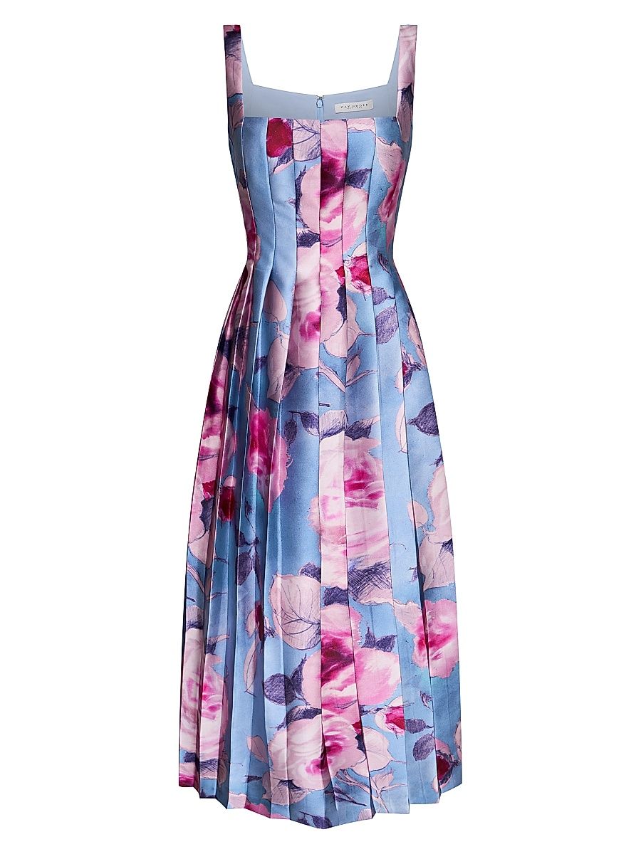 Women's Maeve Rose Seamed Cocktail Dress - Pearl Blue Multi - Size 8