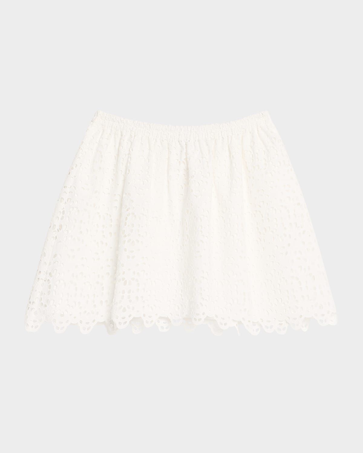 The Deco Eyelet Mini Skirt