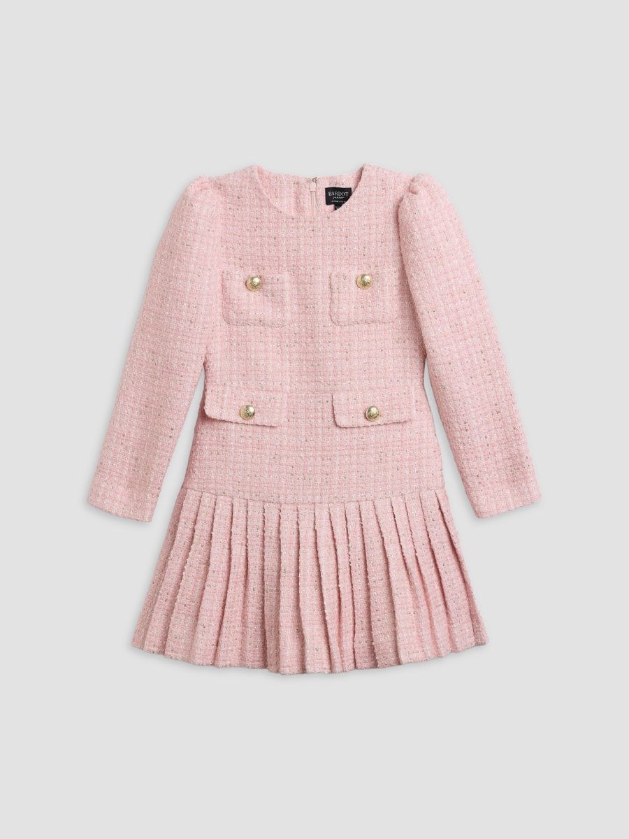 Girl's Little Girl's & Girl's Shiloh Bouclé Dress - Bliss Pink - Size 12