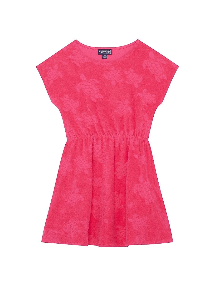 Baby Girl's, Little Girl's & Girl's Ronde Des Tortues Terry Dress - Bougainvillea - Size 12