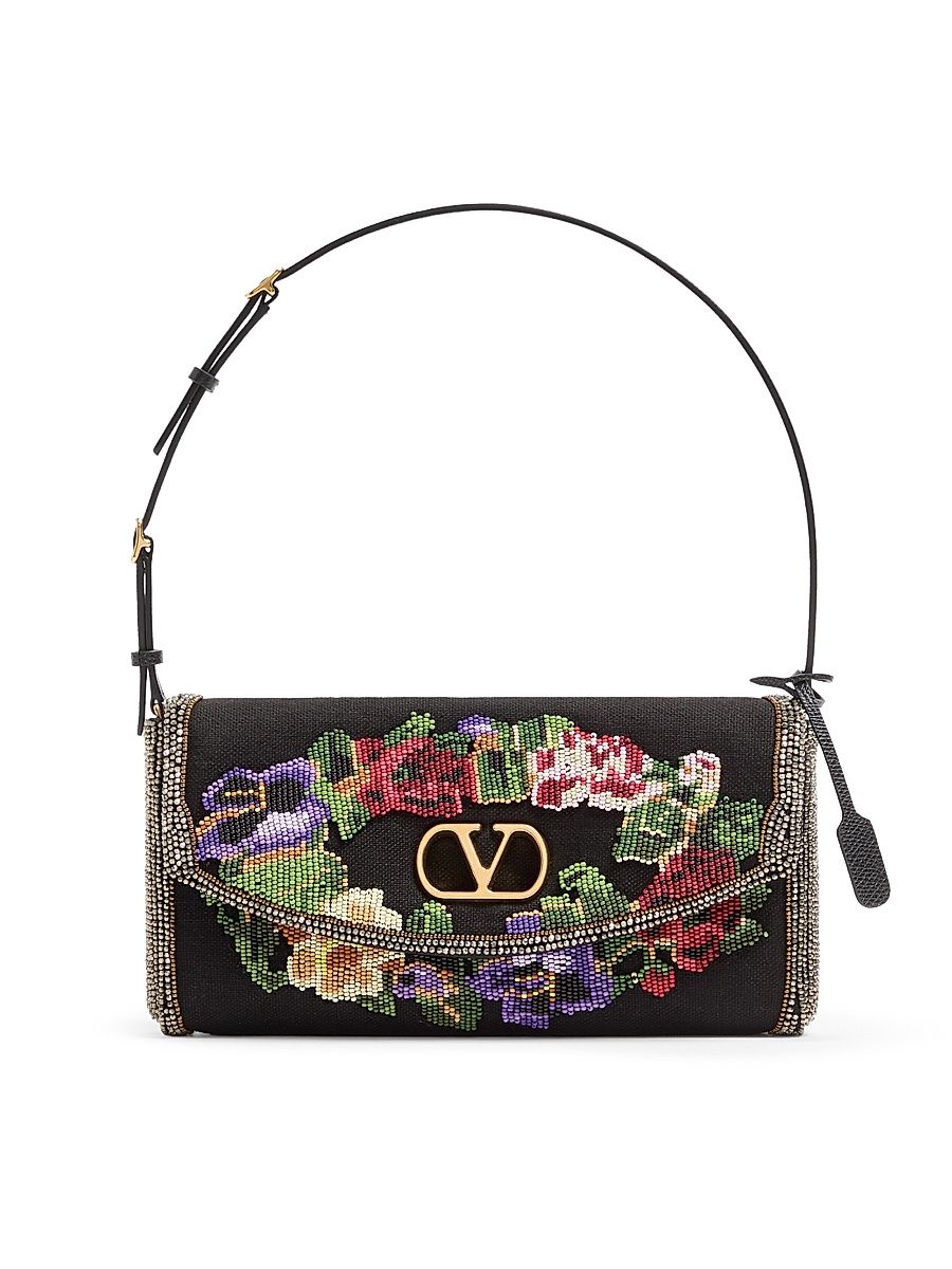 Women's Devain Small Embroidered Shoulder Bag - Multicolored