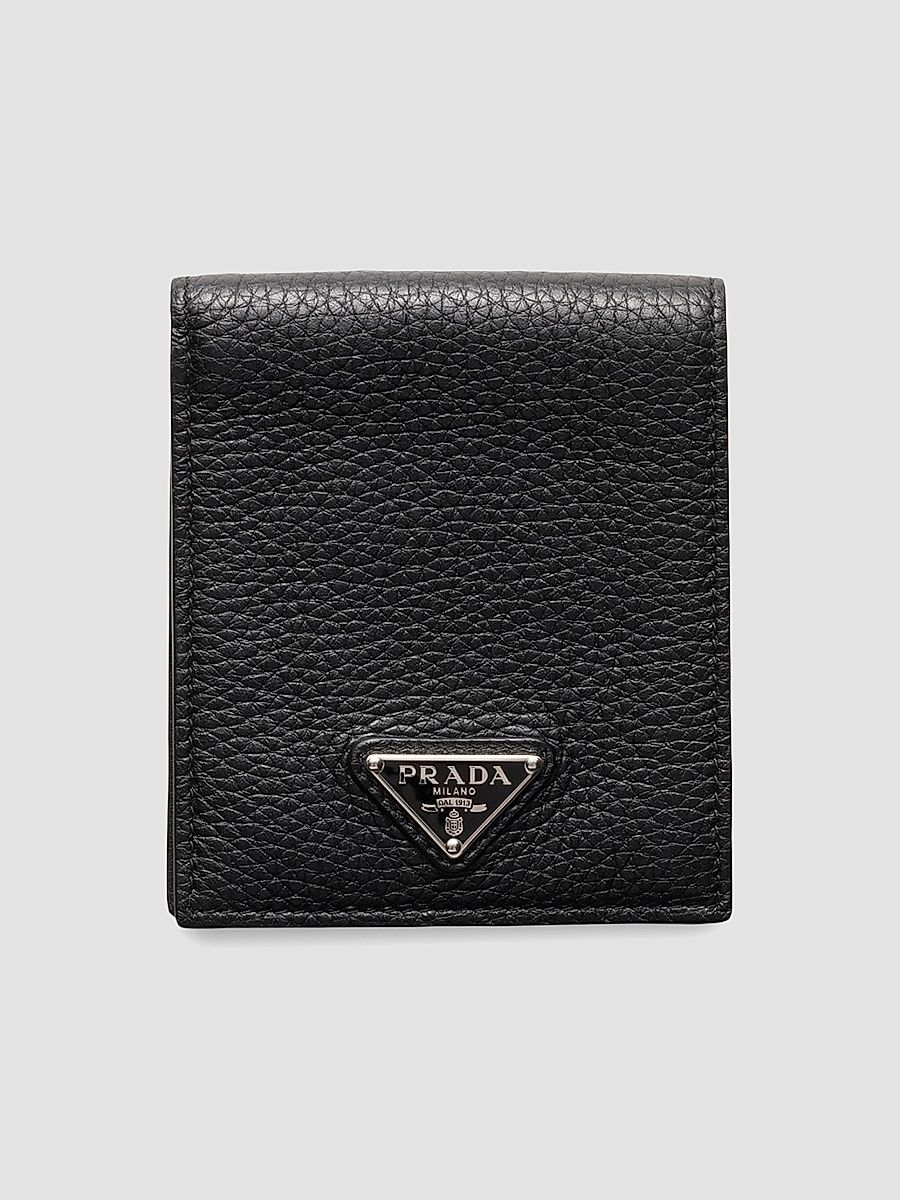 Prada Men's Leather Wallet - Black