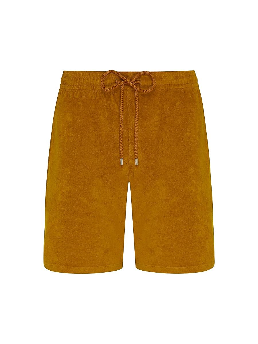 Men's Terry Bermuda Shorts - Brick - Size Small