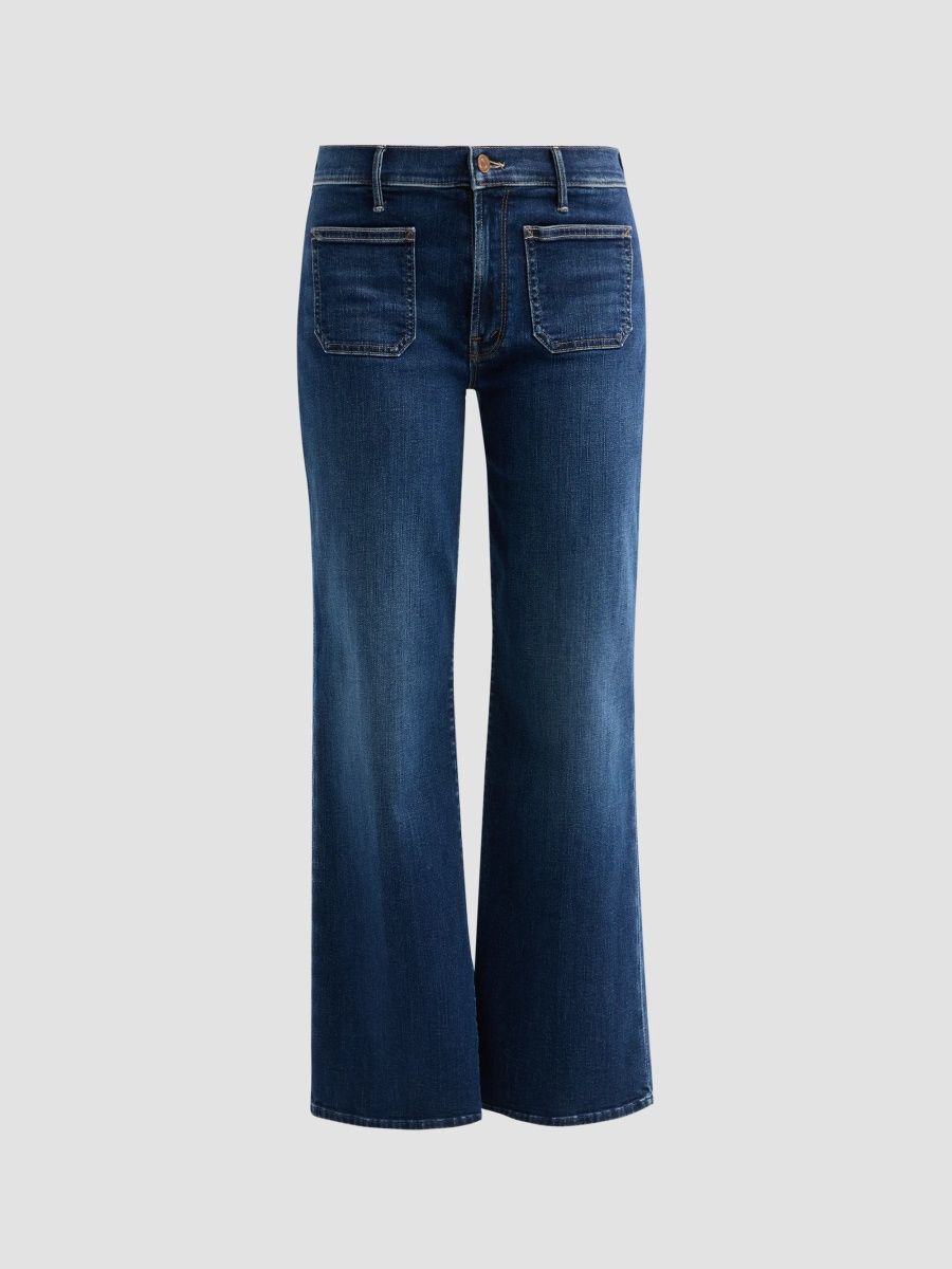 Mother Women's Lil Patch Pocket Mid-Rise Jeans - Backstage Pass - Size 32