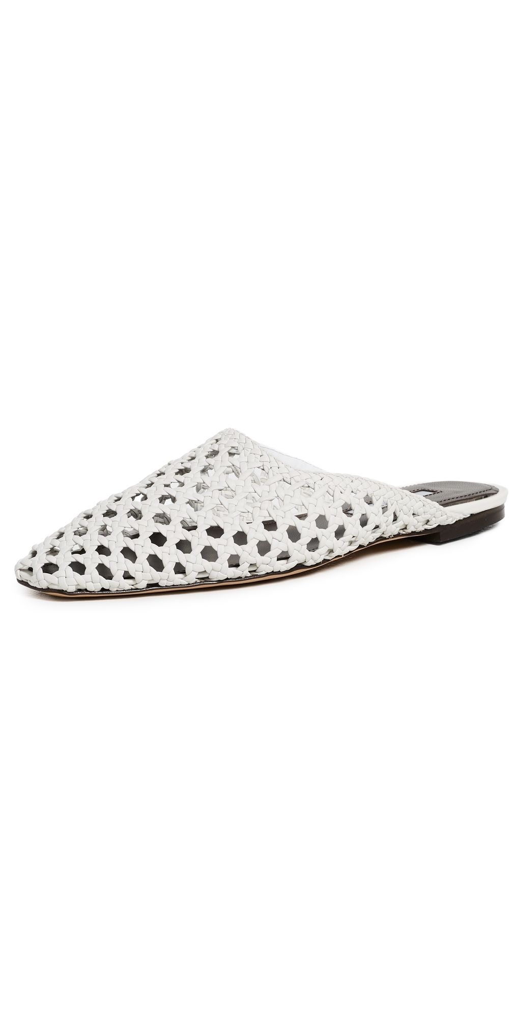 Emme Parsons Flat Mules Optic White Woven 37