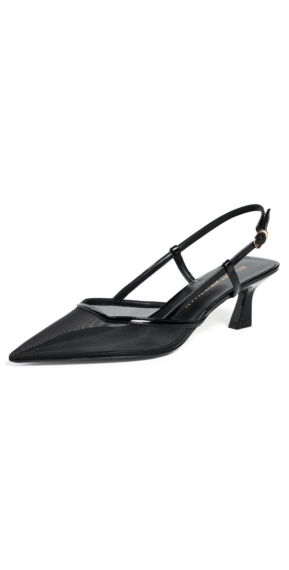 Stuart Weitzman Vinnie 50 Slingbacks Black 7