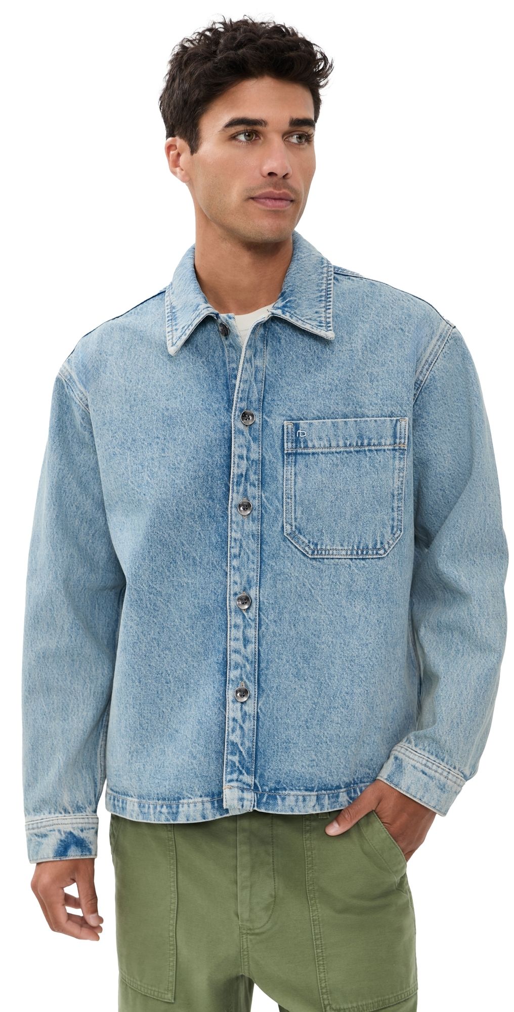 rag & bone Astor Denim Overshirt Lex XL