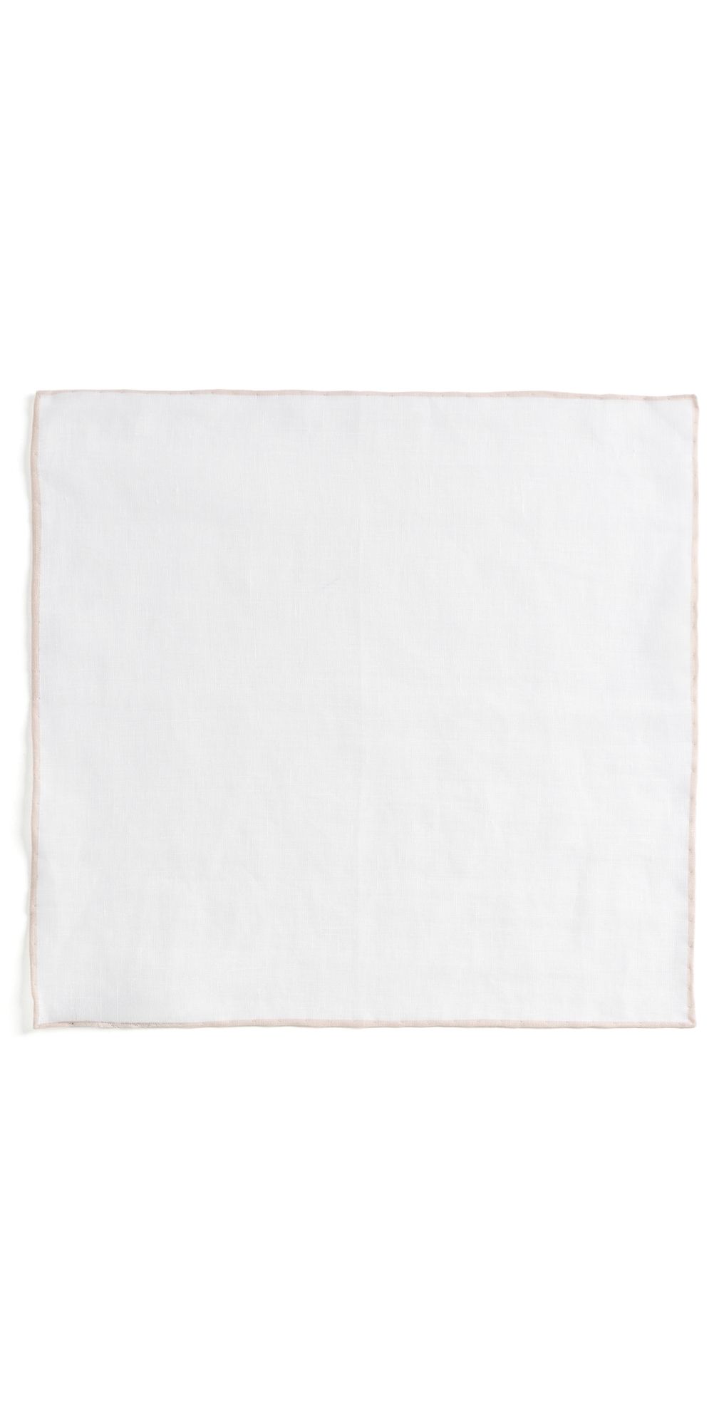 BOSS Pocket Linen Square Open Beige One Size