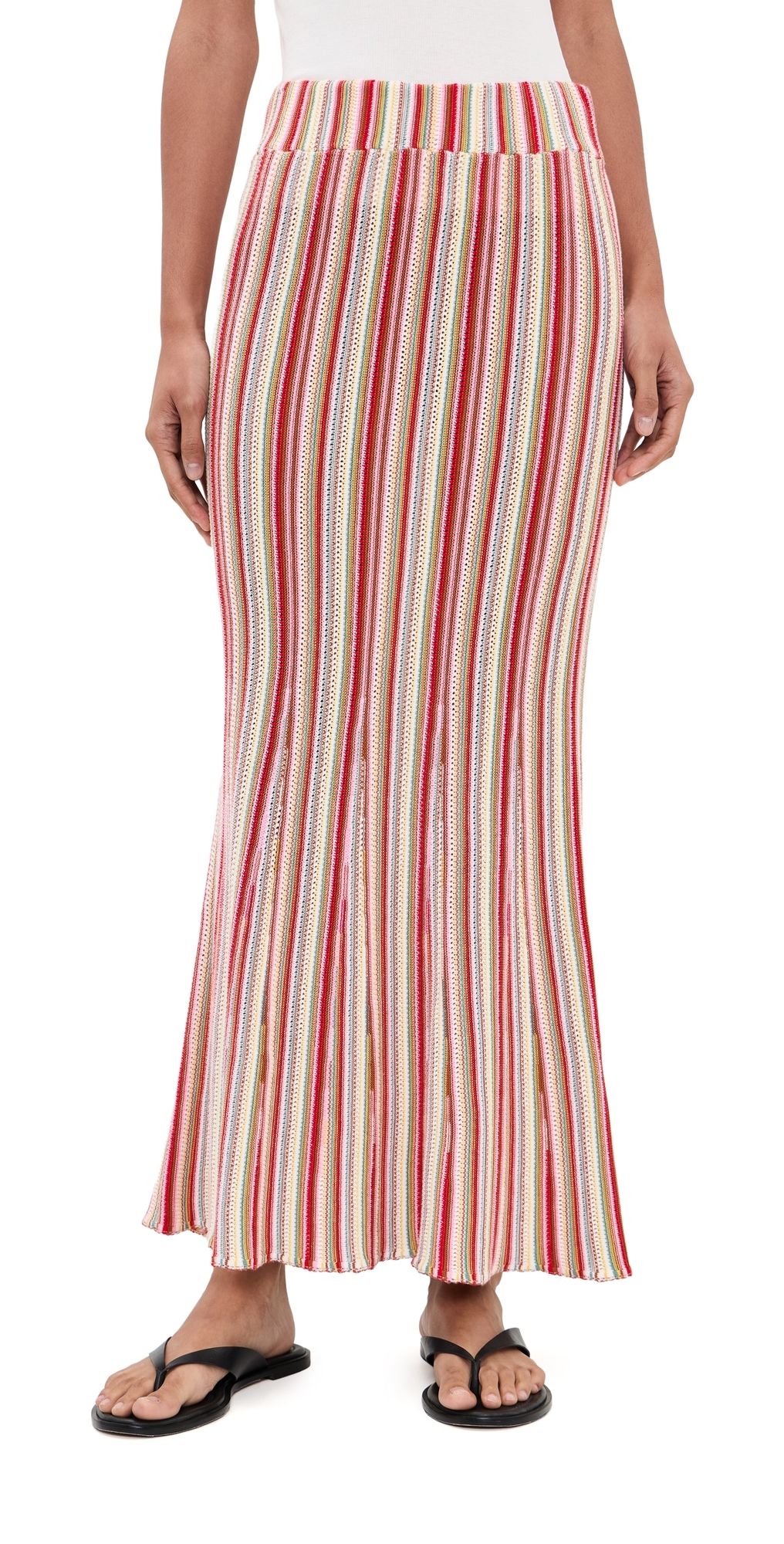 RAILS Nari Knit Skirt Havana Stripe XXS