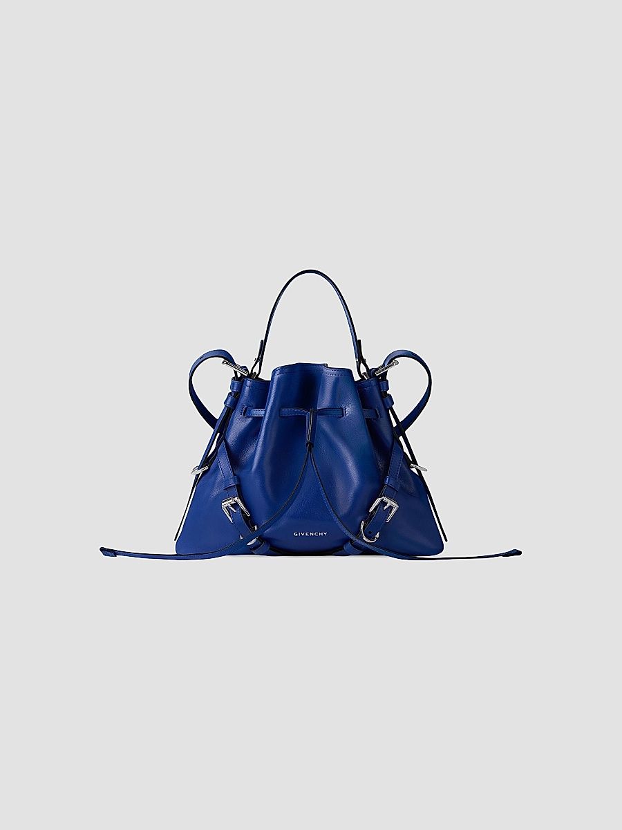 Givenchy Women's Small Voyou Bucket Bag in Shiny Leather - Cobalt Blue
