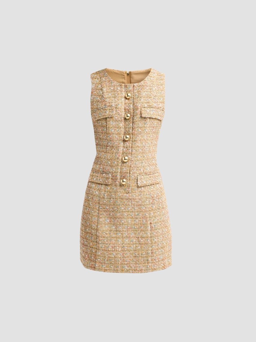Lilly Pulitzer Women's Bindy Bouclé Shift Romper - Iced Latte Golden - Size 0