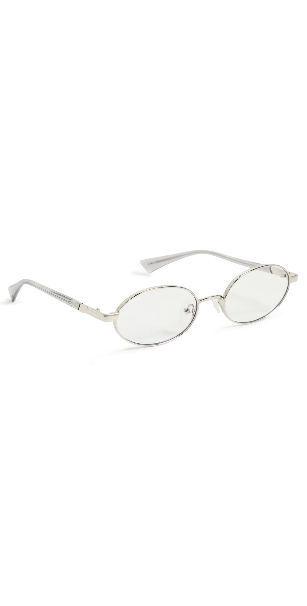 Le Specs Icicle Eyeglasses Silver One Size