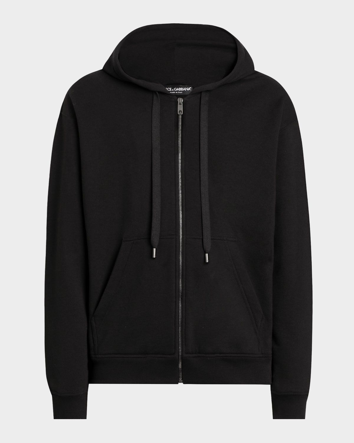 Men & apos;s Brushed Cotton Logo Patch Hooded Sweatshirt