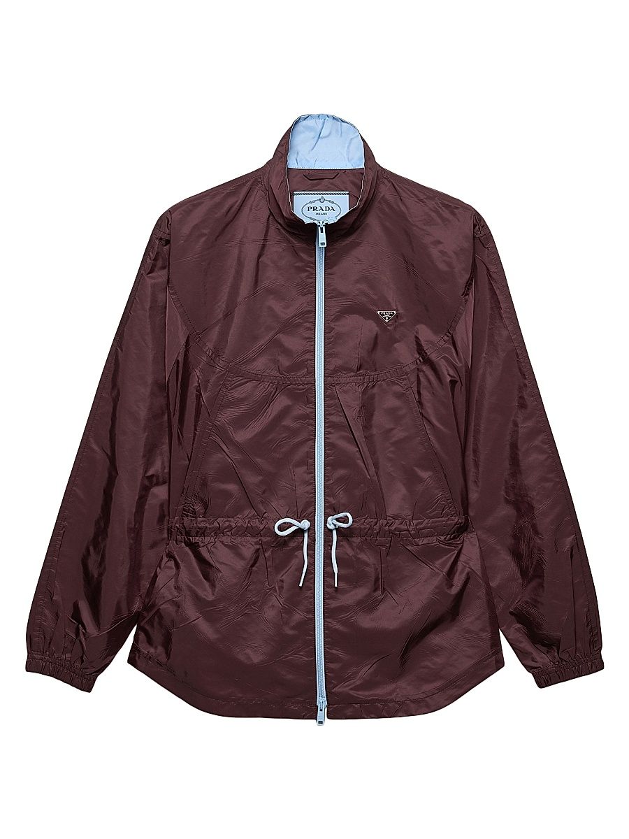 Women's Re-Nylon Blouson Jacket - Dark Red - Size 12