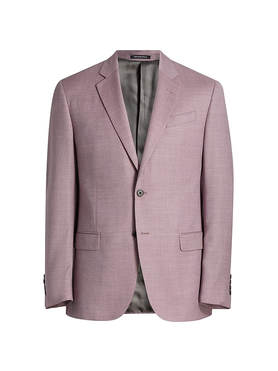Men's Micro Dot Jacket - Mauve - Size 50