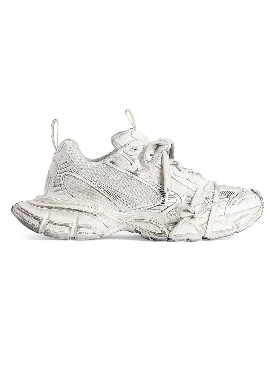 Women's 3XL Sneakers - White Light Brown - Size 4