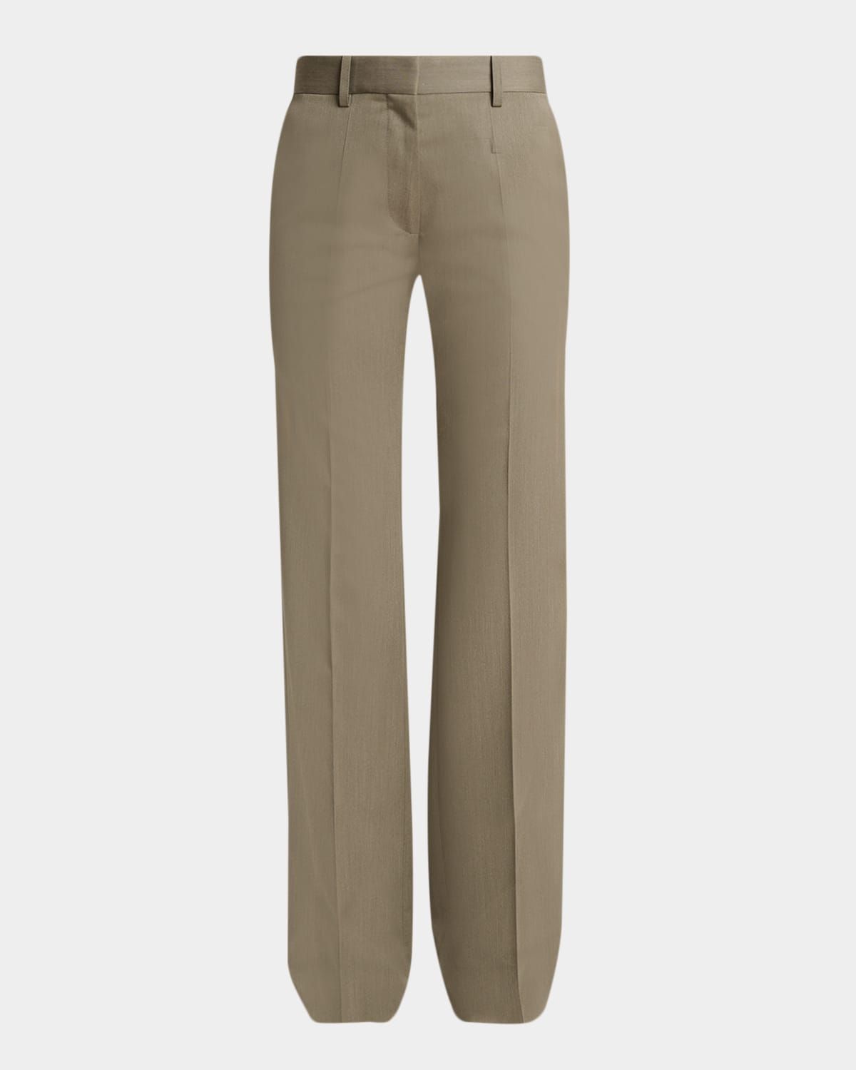 Tailored Wool Straight-Leg Trousers