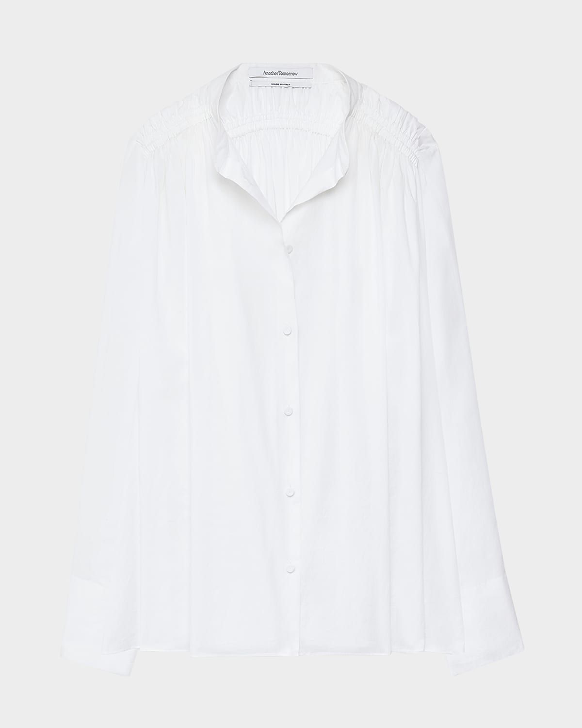 Gathered Voile Blouse