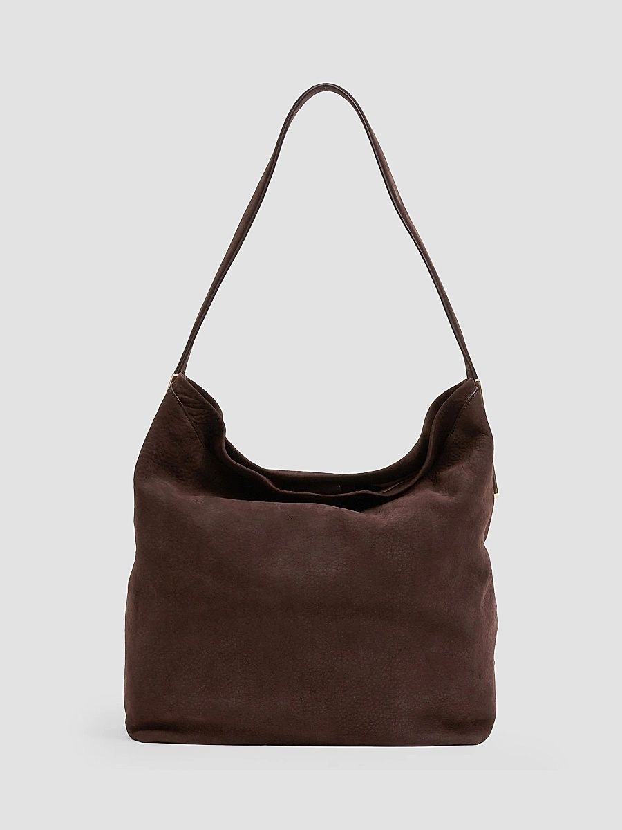 SIMKHAI Women's Wynn Large Suede Bucket Bag - Marrone