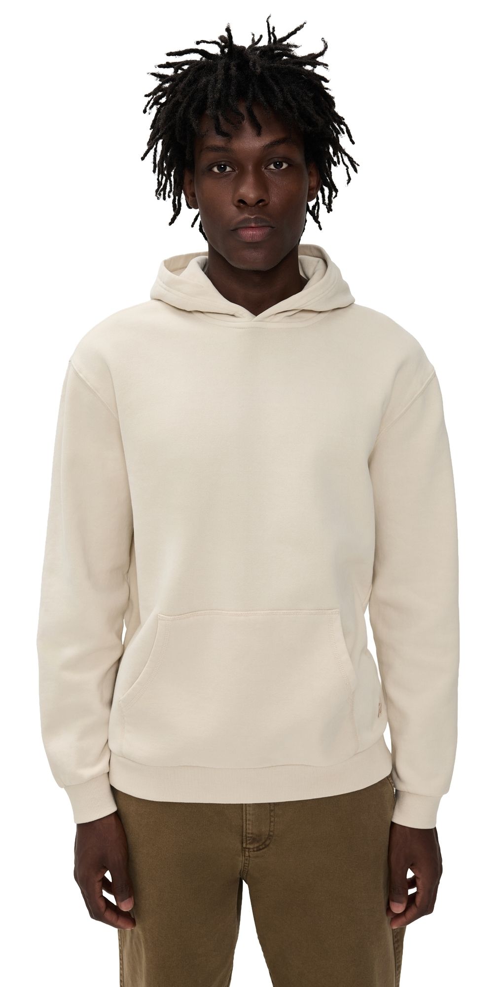 Marine Layer Relaxed Cloud 9 Fleece Hoodie Whitecap L