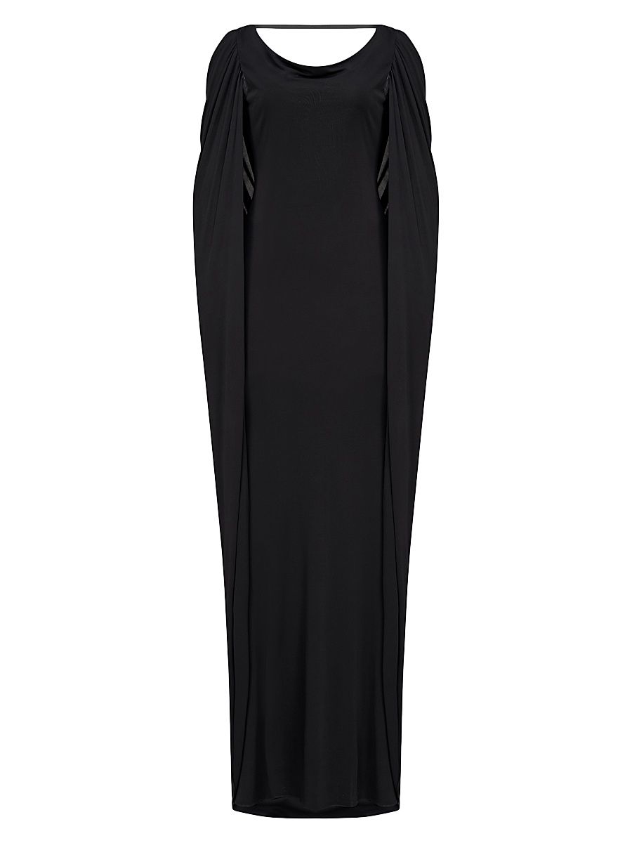 Women's Akeem Jersey Gown - Black - Size 14
