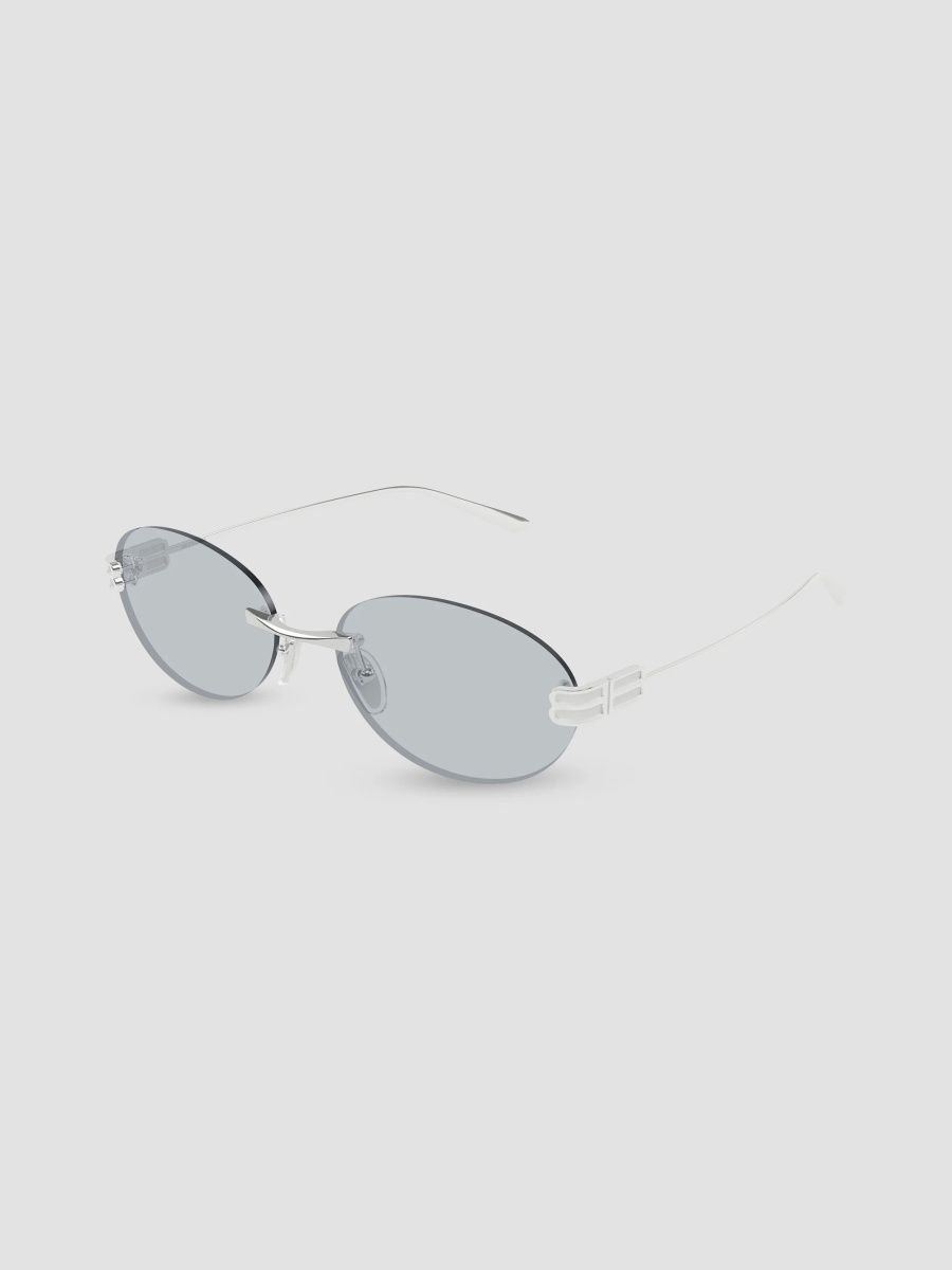 Balenciaga Women's Everyday Gossip 59MM Rimless Oval Sunglasses - Silver