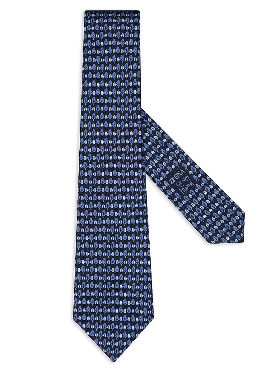 Men's Silk Tie - Dark Blue
