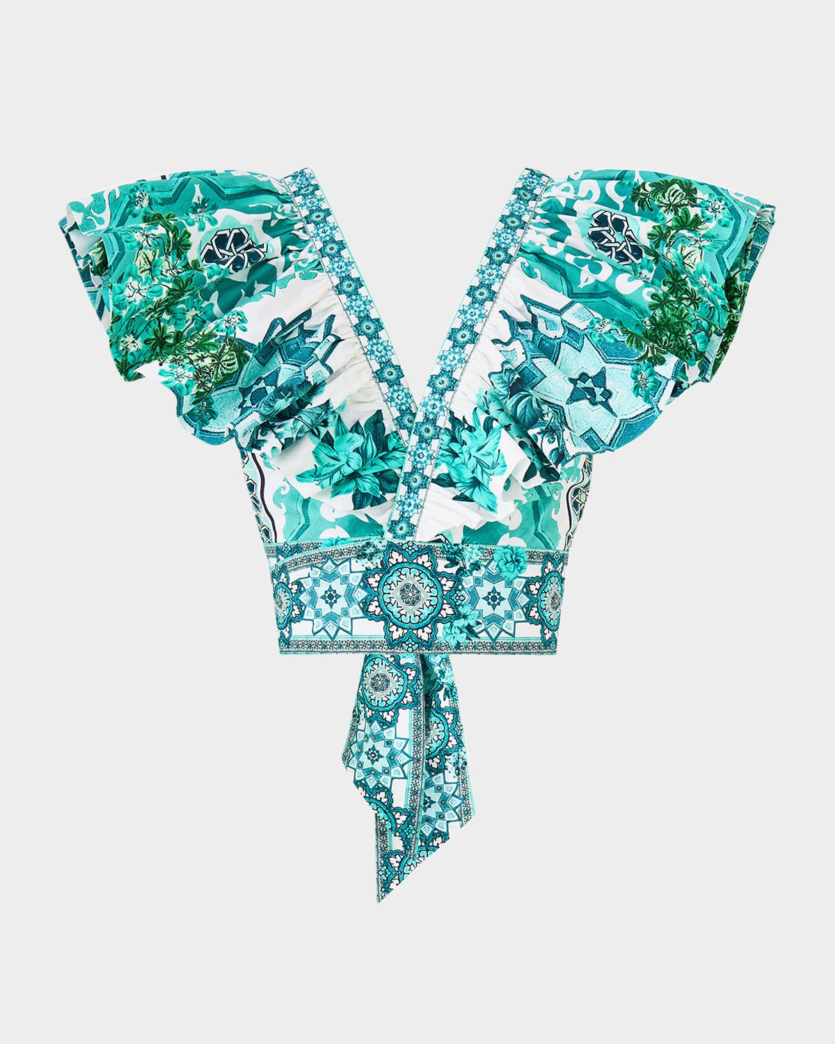 Balearic Bebe Ruffle Wrap Top