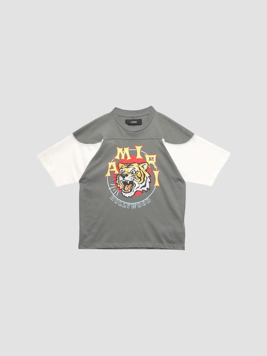 Amiri Boy's Little Boy's & Boy's Tiger Rugby T-Shirt - Gunmetal - Size 4