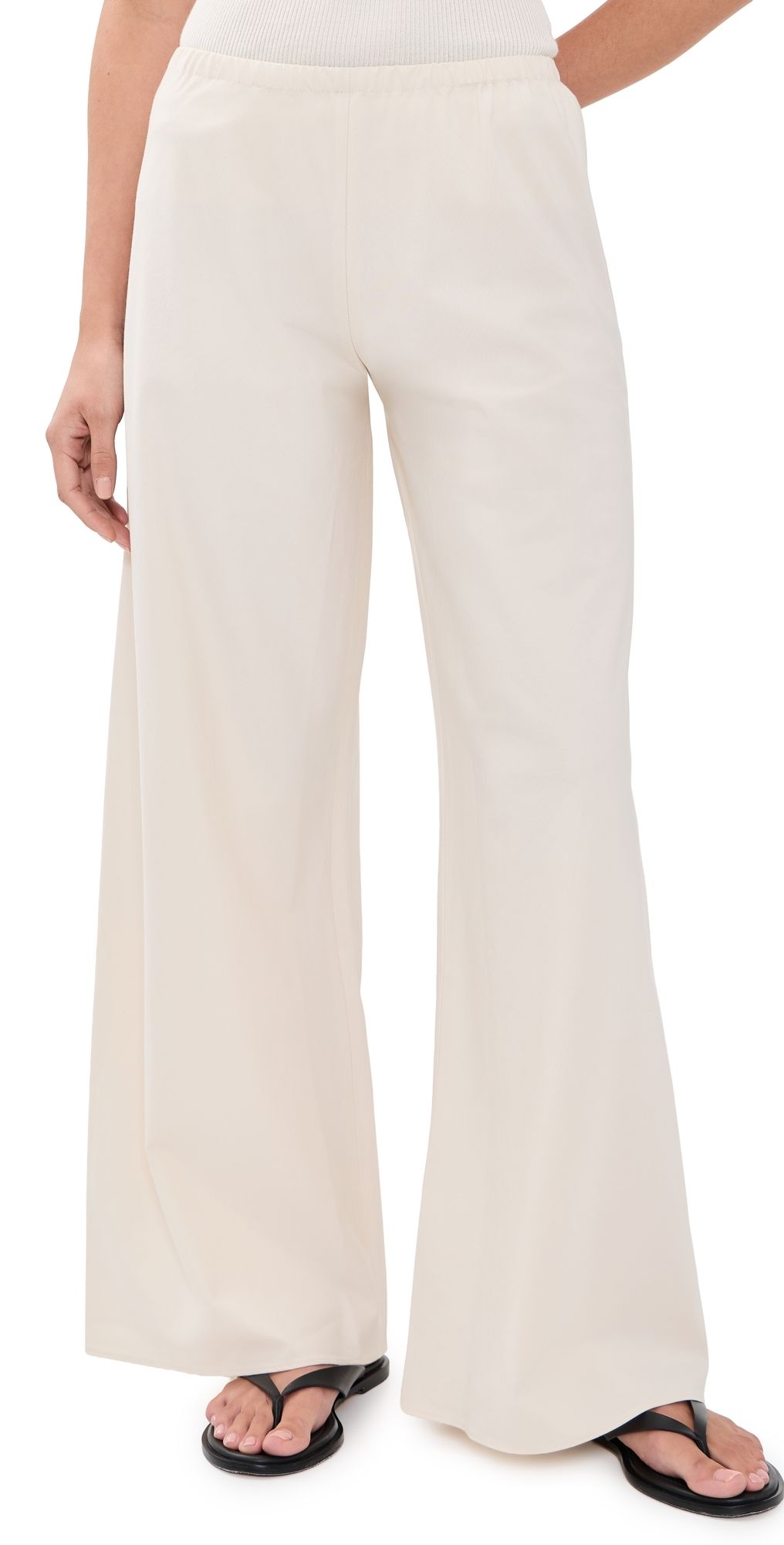 La Ligne Colby Poplin Pants Bone L