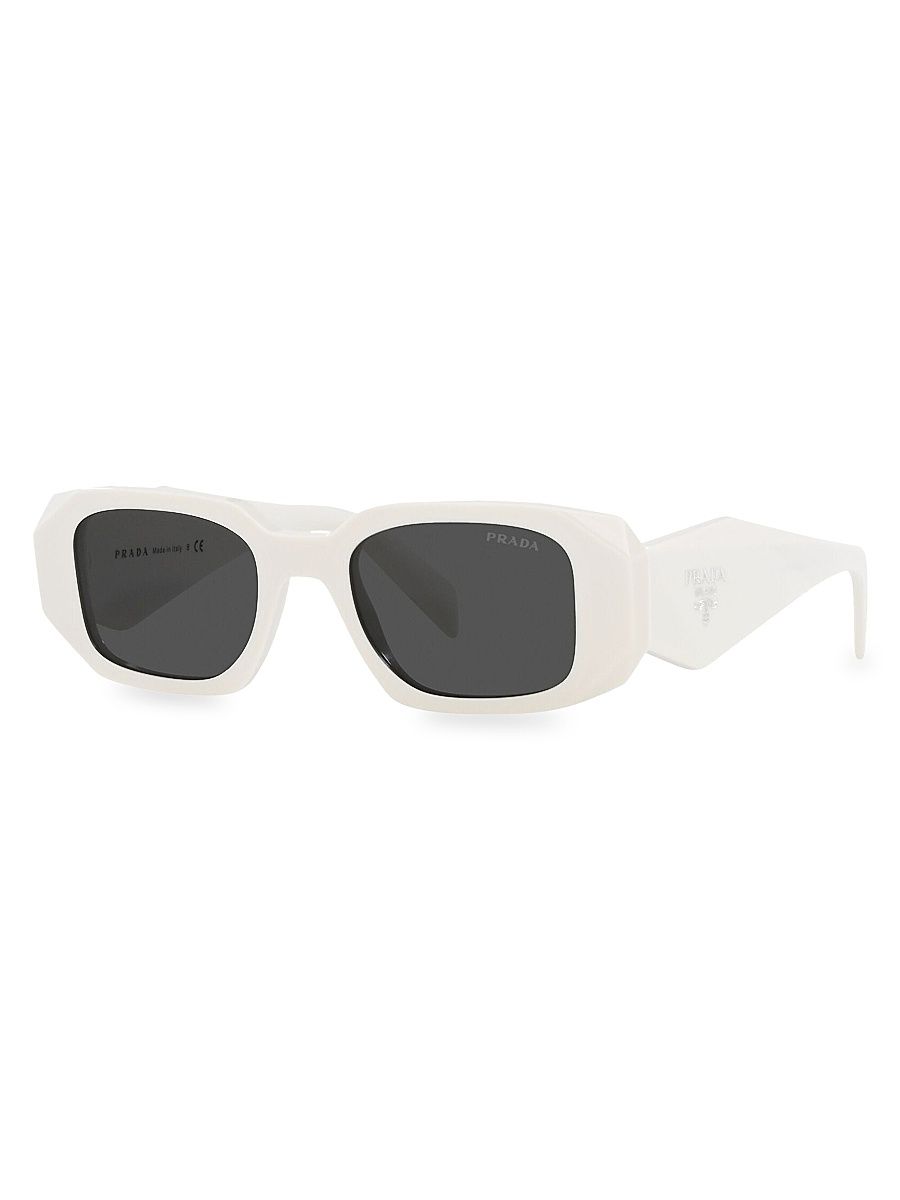 Men's Symbole 49MM Rectangle Sunglasses - Ivory