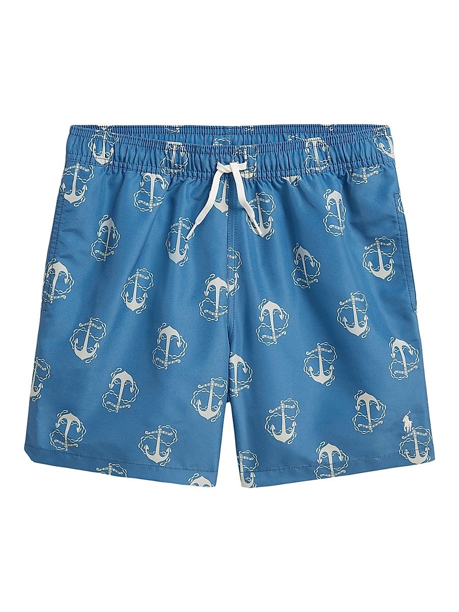 Little Boy's & Boy's Traveler Swim Trunks - Hamlin Anchors - Size 18