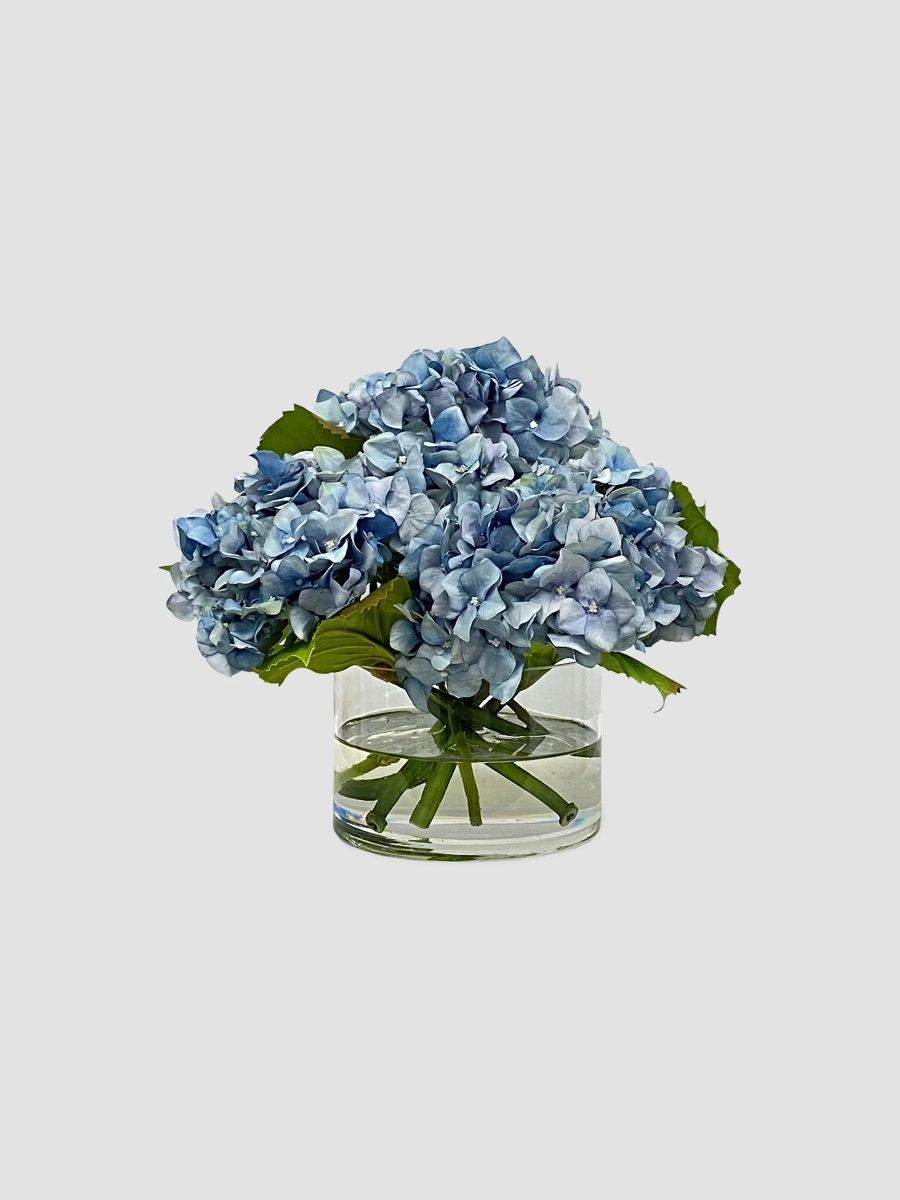 Winward Home Newness Artificial Hydrangea Floral Arrangement - Light Blue