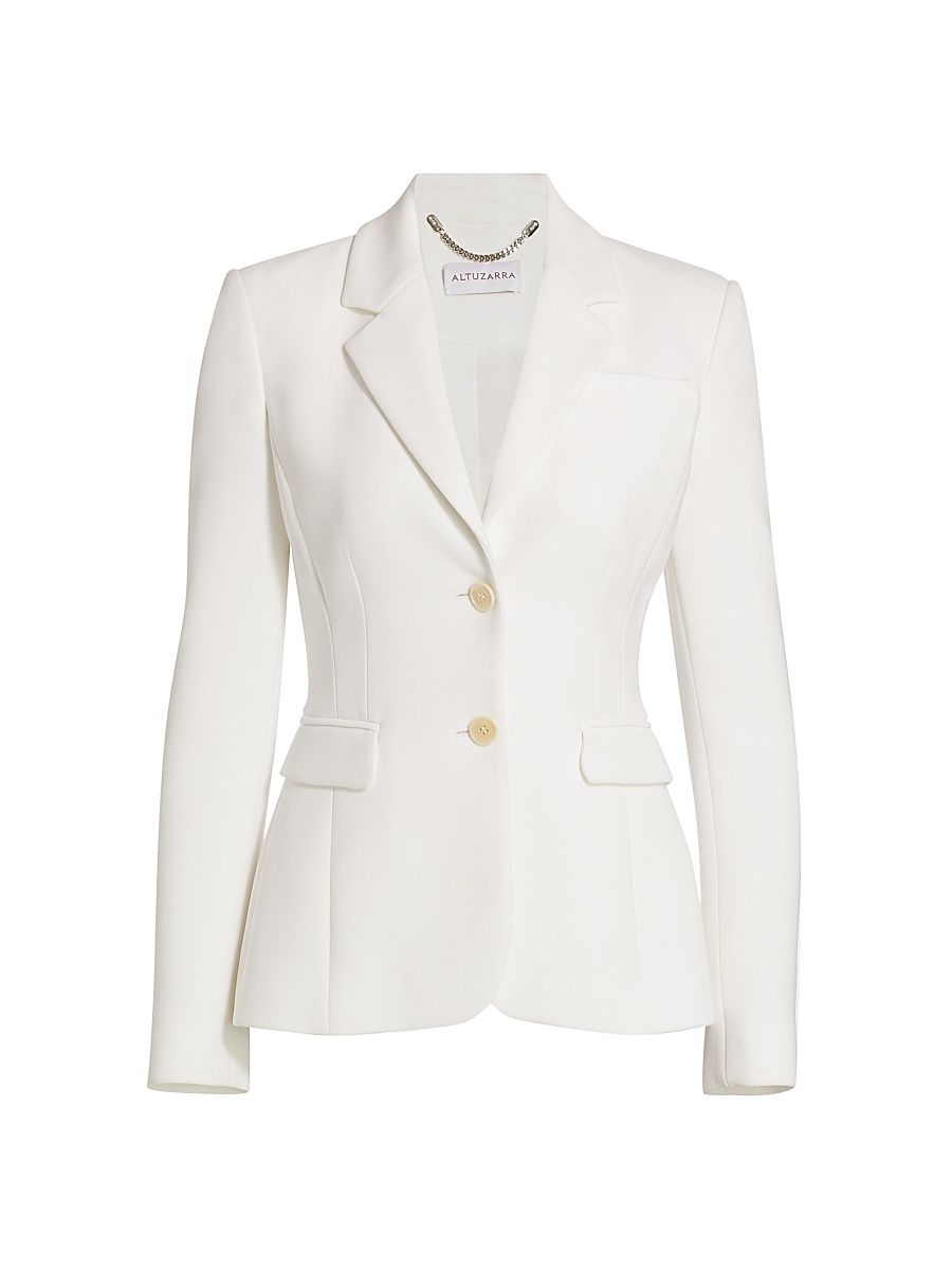 Altuzarra Women's Fenice Two-Button Jacket - Optic White - Size 12