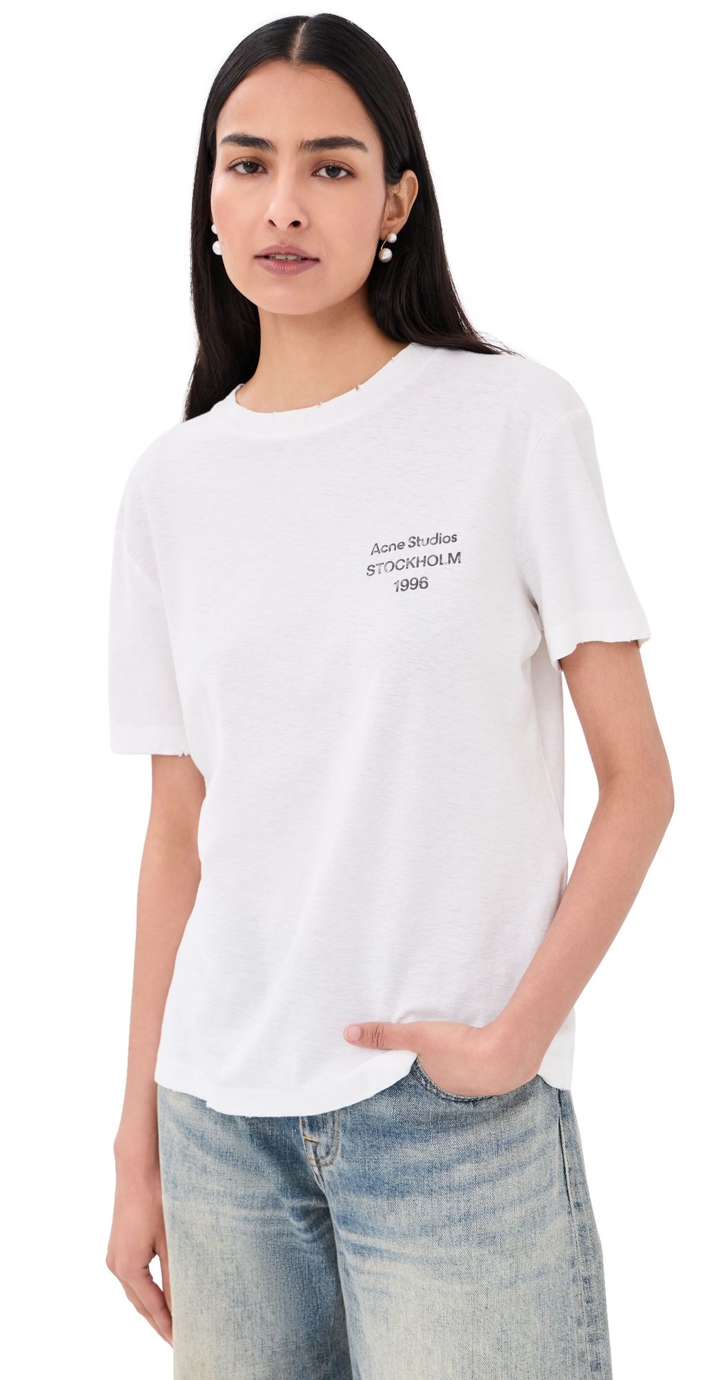 Acne Studios Short Sleeve T-Shirt Off White M/L