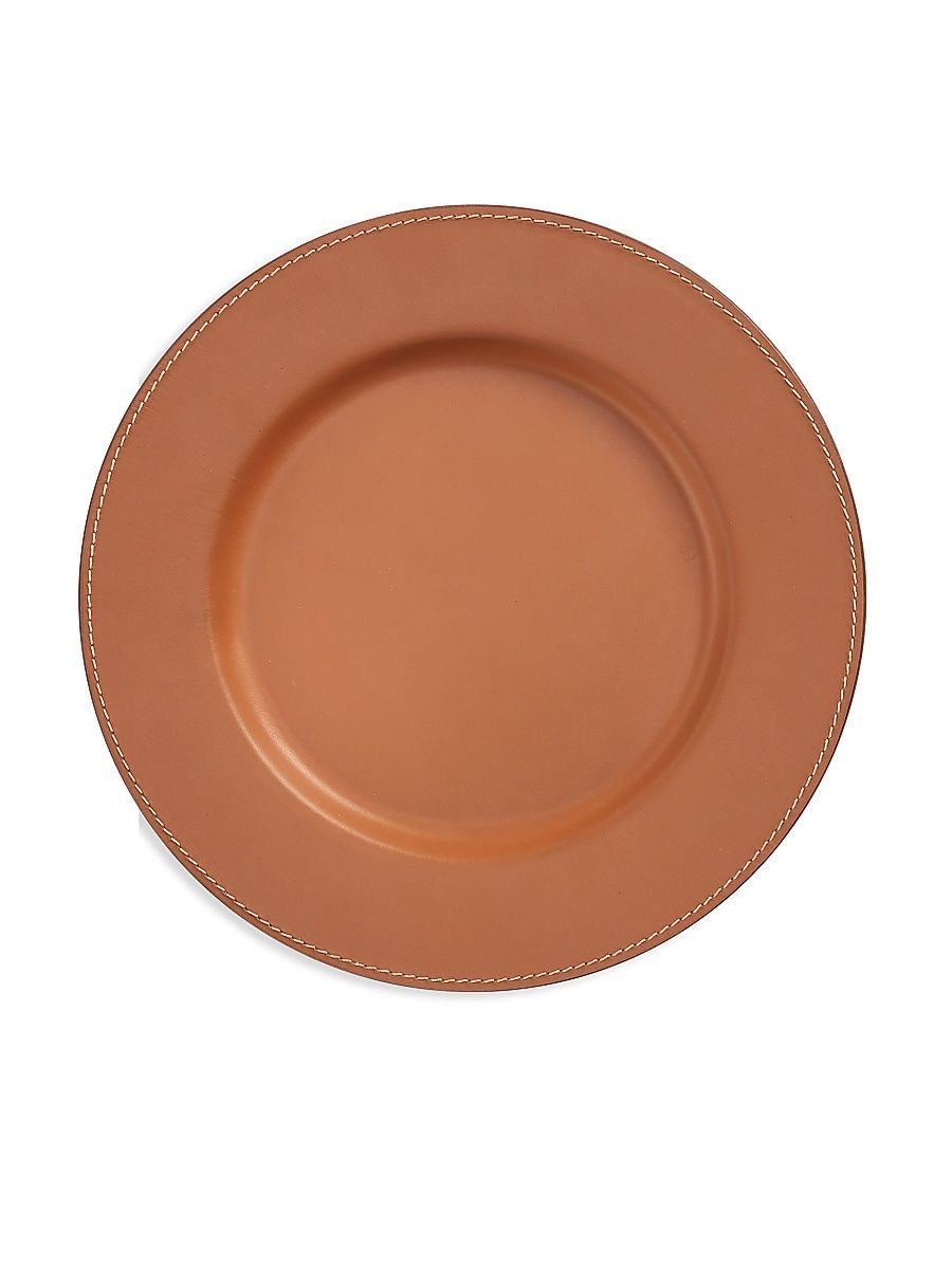 Wyatt Leather Charger - Saddle