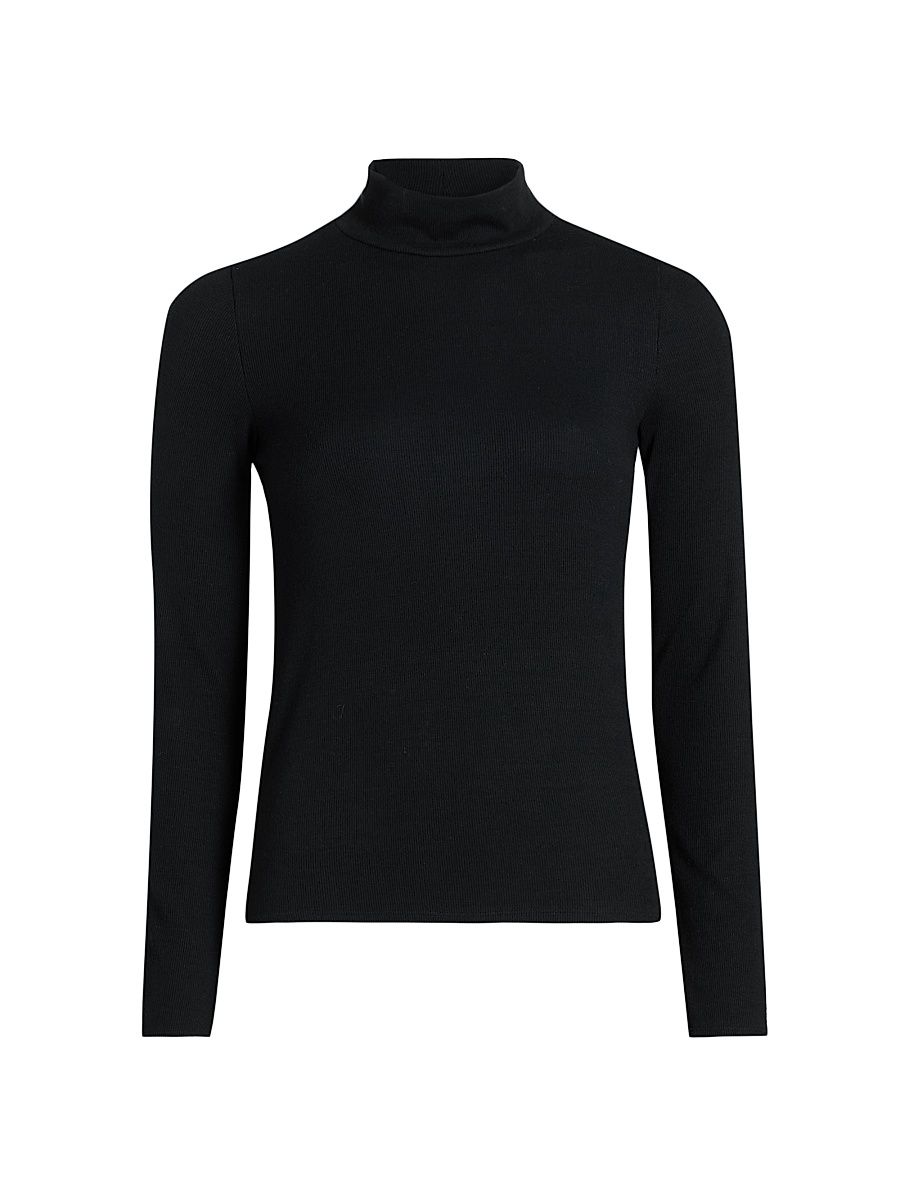 Women's The Mock Neck Top - Black - Size XL