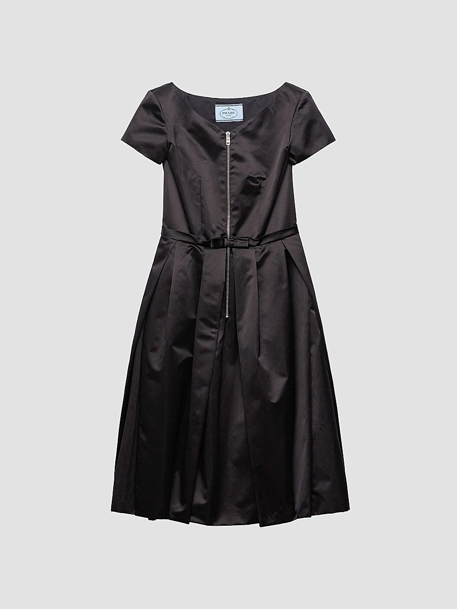Women's Duchesse Silk Dress - Black - Size 6