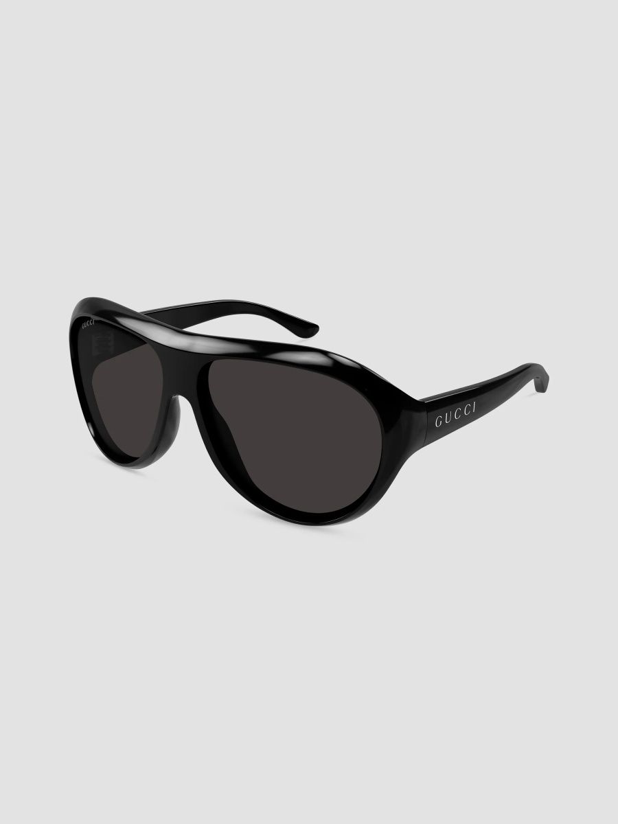 Gucci Women's Lettering 62MM Pilot Sunglasses - Black