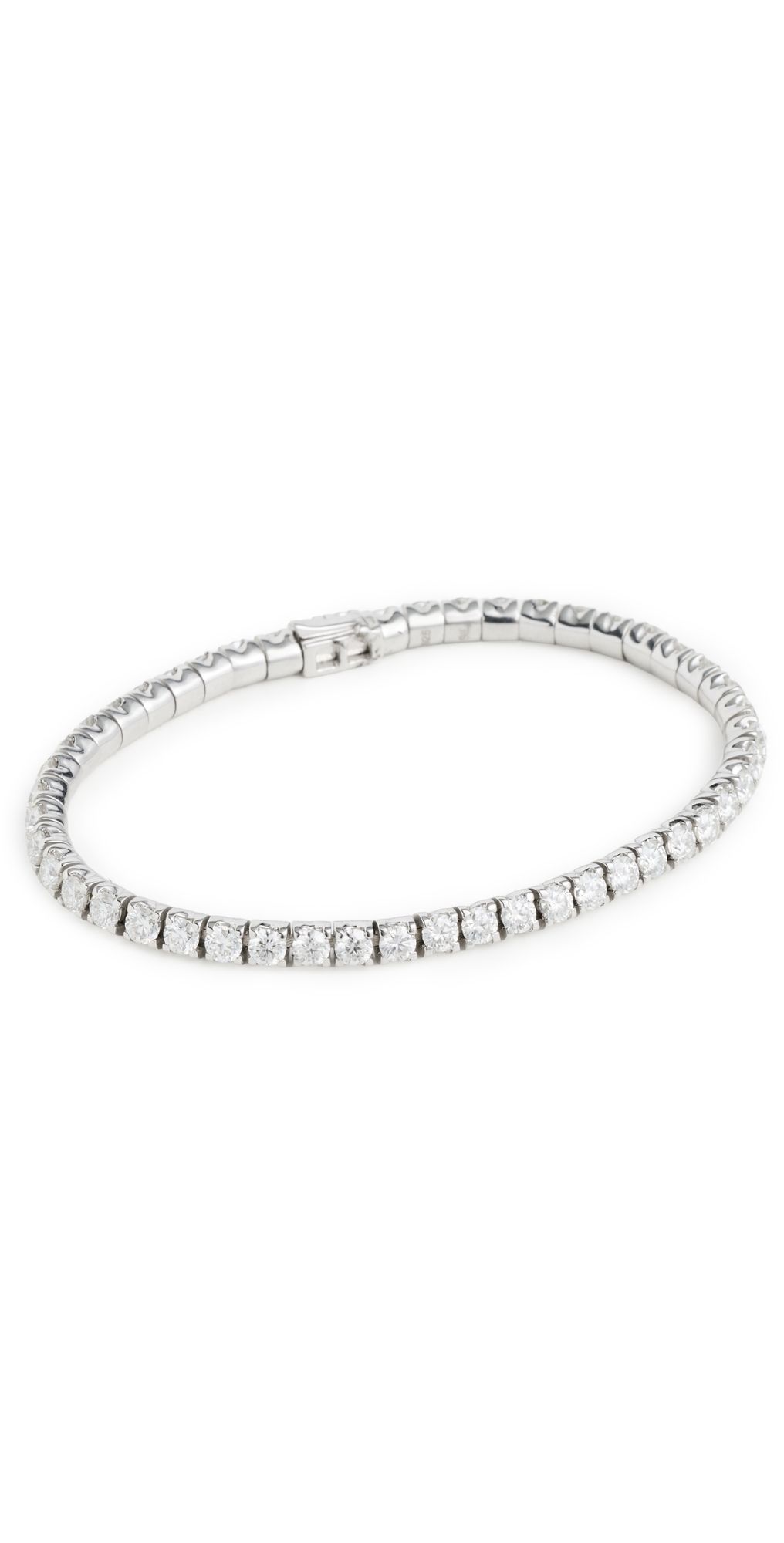 TTR Lab Grown Tennis Bracelet White Gold One Size