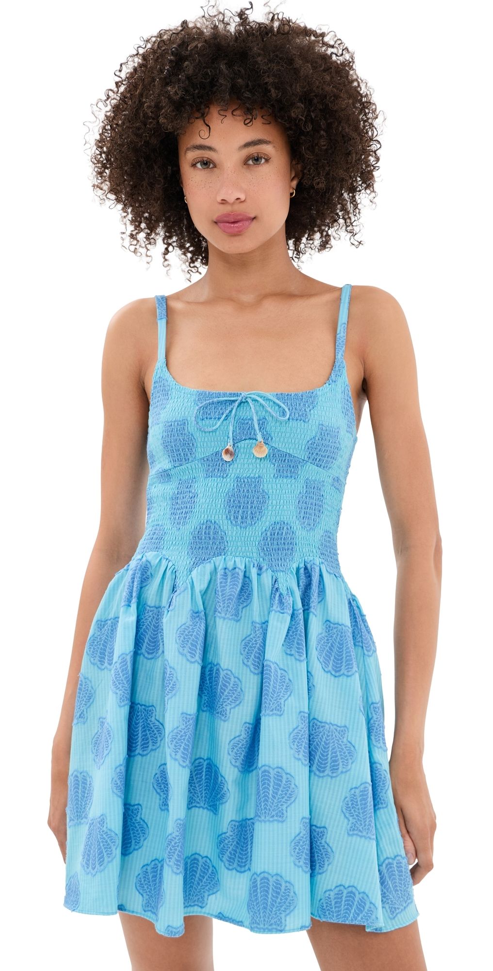 Saylor Lapis Mini Dress Blue Multi L