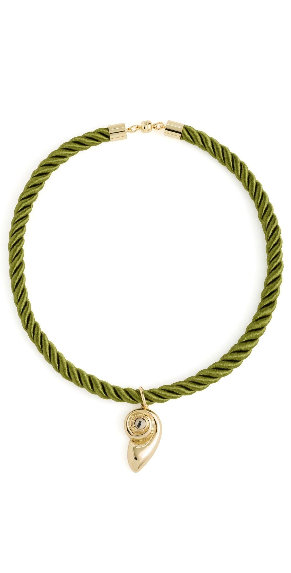 Luv Aj The Palma Shell Cord Necklace Gold One Size