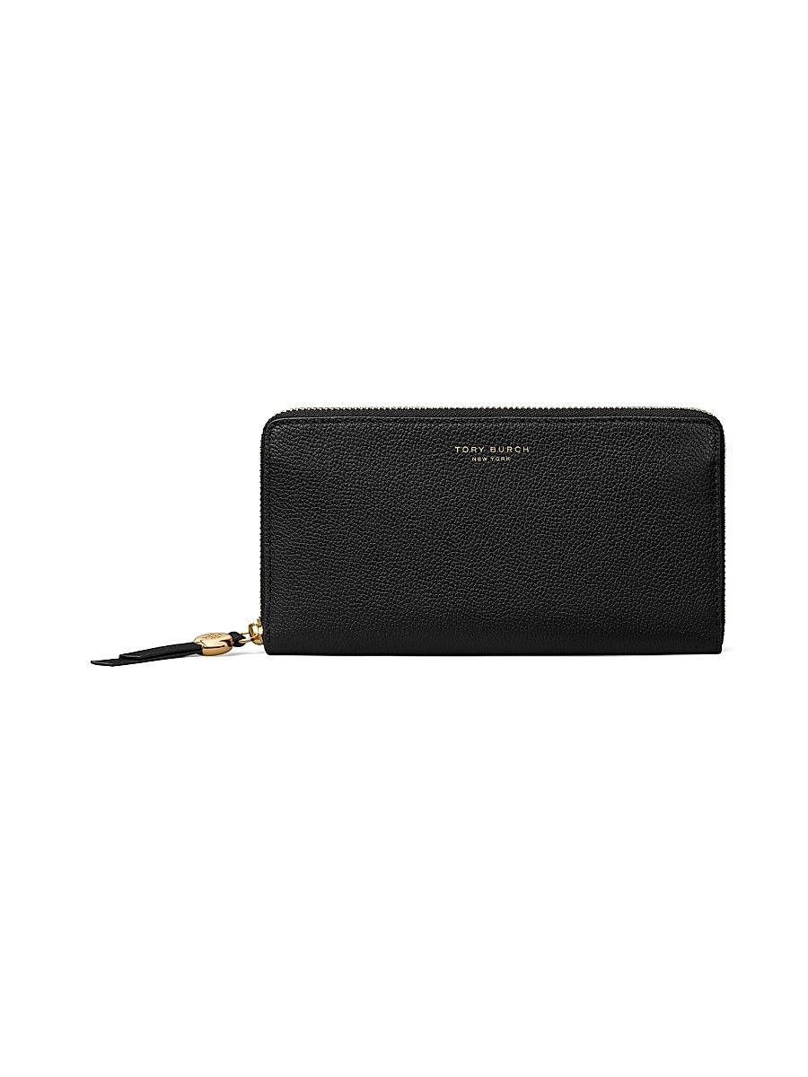 Women's Romy Leather Continental Wallet - Black