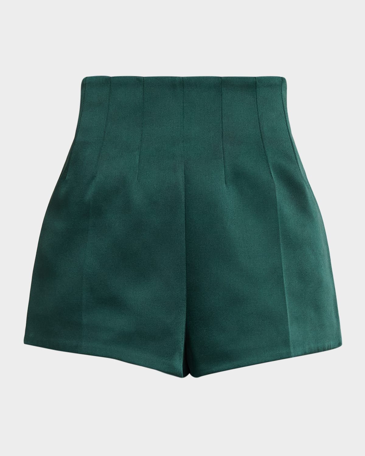 Marie High-Rise Satin Shorts