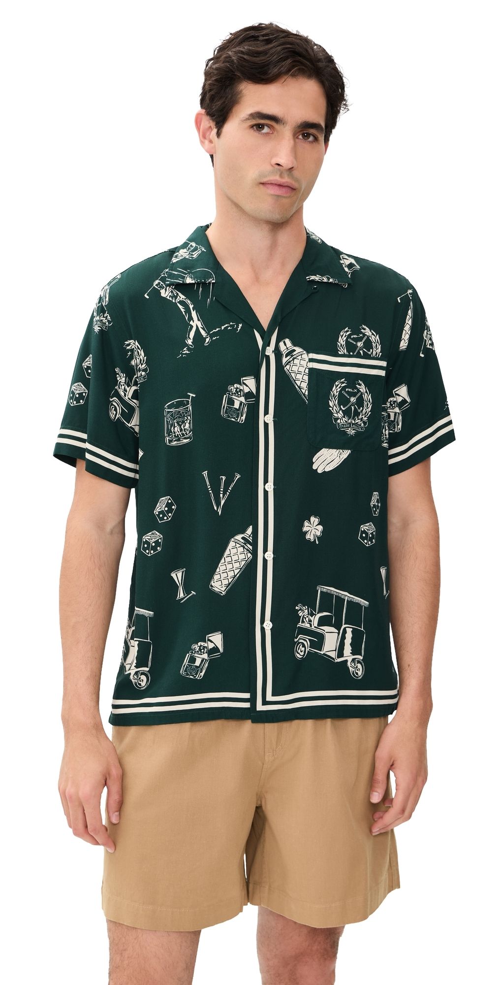 RLX Ralph Lauren Par Tee On The Greens Sport Shirt Par-tee On The Greens S