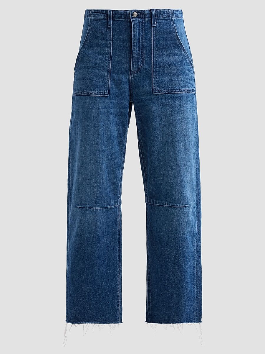 Women's Utility Soft Barrel-Leg Crop Jeans - London Calling - Size 24