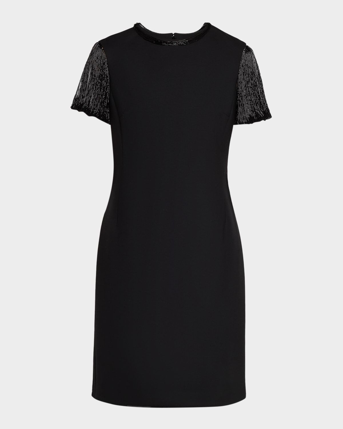 Bugle Bead Embroidered Cocktail Dress