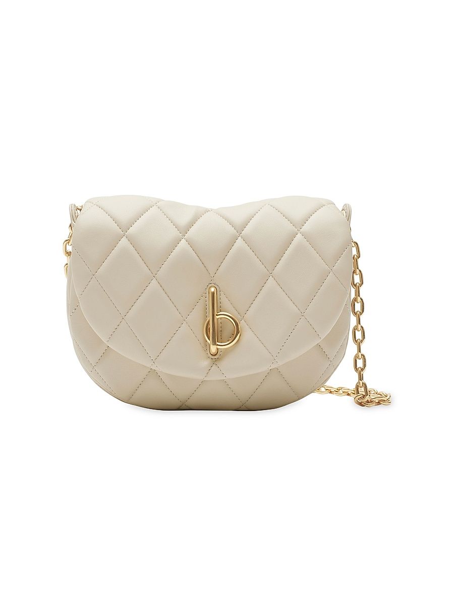 Women's Rocking Horse Quilted Leather Bag - Soap