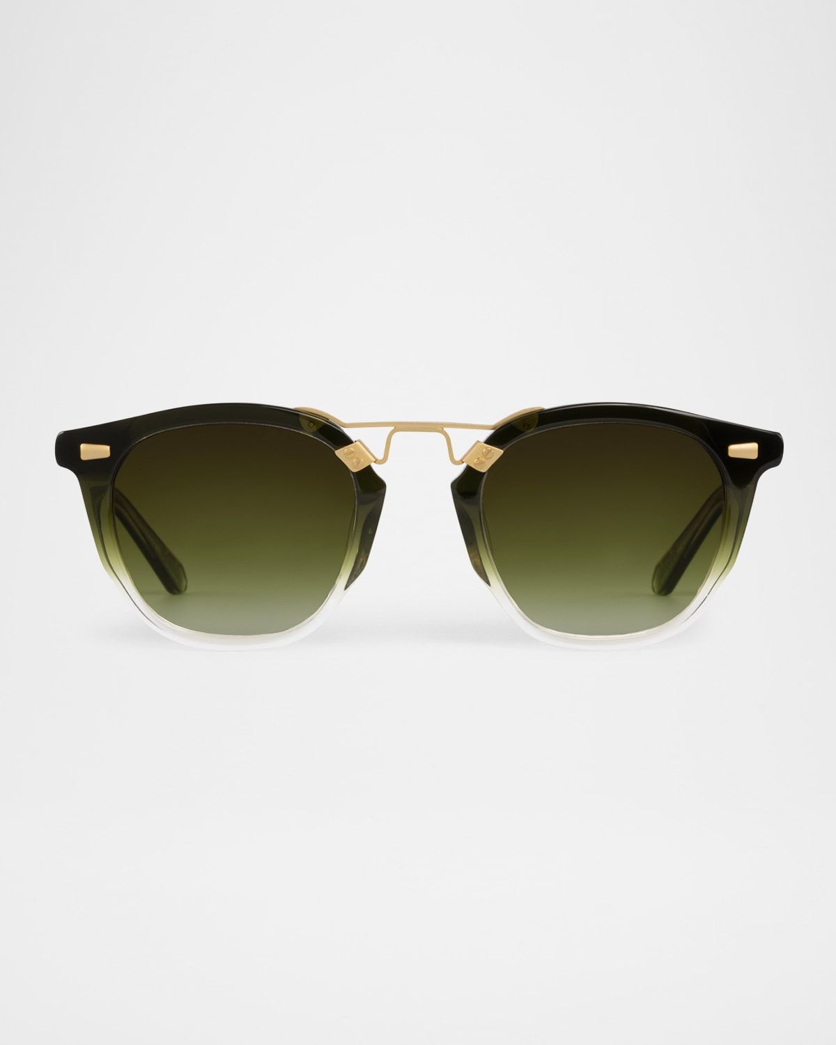 Beau II Acetate & Stainless Steel Round Sunglasses