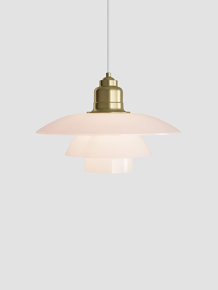 PH 3.5-3 Glass 13" Pendant Light - Pink